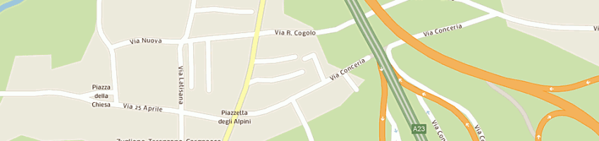 Mappa della impresa costruzioni troppina vittorino srl a POZZUOLO DEL FRIULI