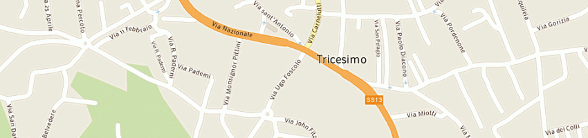 Mappa della impresa associazione pro loco tricesimo a TRICESIMO