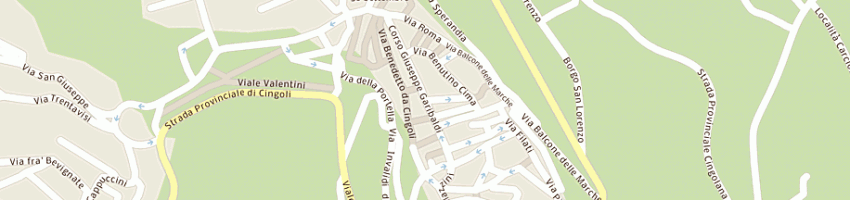 Mappa della impresa mosconi maurizio a CINGOLI