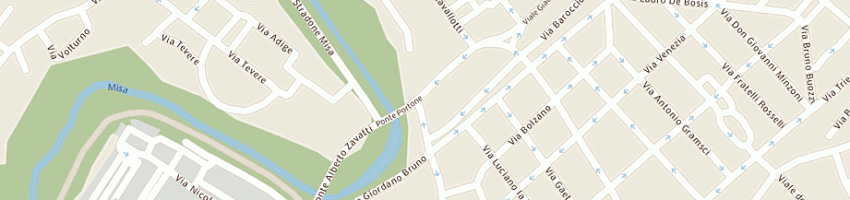 Mappa della impresa bar caffetteria nella a SENIGALLIA