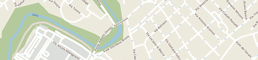 Mappa della impresa pacenti nevio a SENIGALLIA