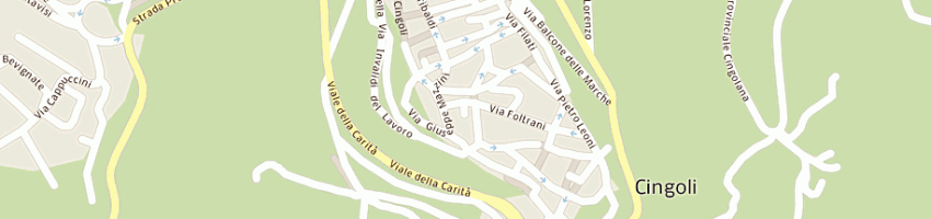 Mappa della impresa cortoni maurizio a CINGOLI