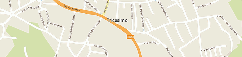 Mappa della impresa friulcassa spa cassa di risparmio regionale a TRICESIMO
