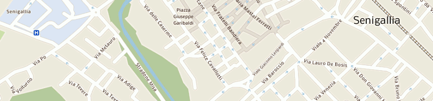 Mappa della impresa maglia piu' di magini dolores a SENIGALLIA