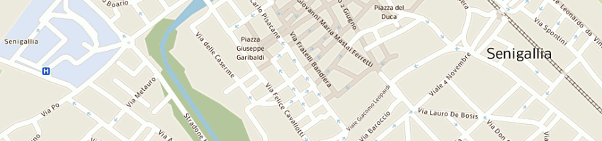 Mappa della impresa benedetti stefano a SENIGALLIA