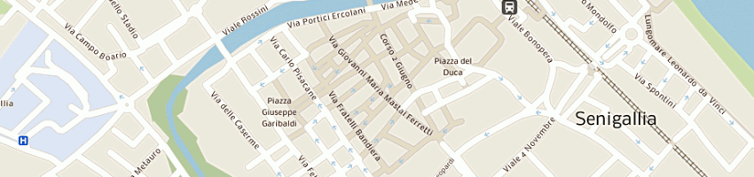 Mappa della impresa tangram - centro psico-socio pedagogico per la formazione a SENIGALLIA