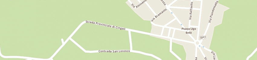 Mappa della impresa ristorante tesoro a CALDAROLA