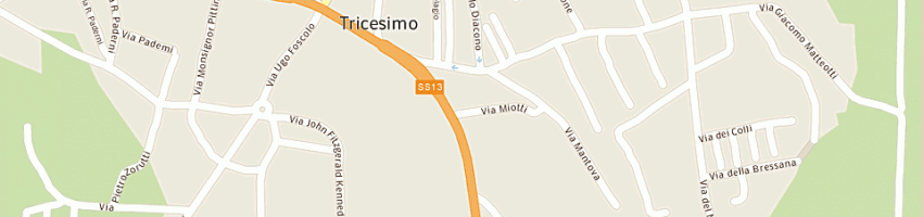 Mappa della impresa lucky car srl a TRICESIMO