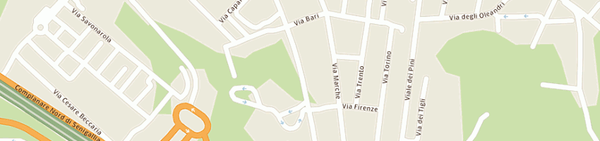 Mappa della impresa andreozzi esterina tabacchi riv 55 a SENIGALLIA