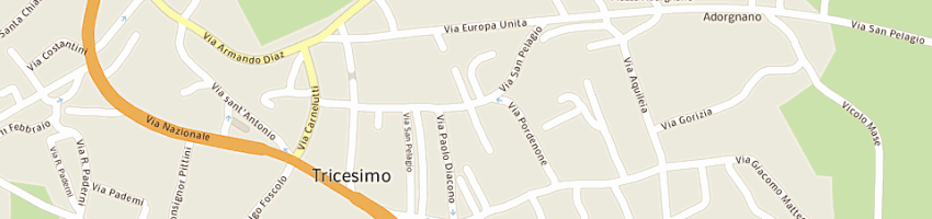 Mappa della impresa zampa paolo- zeta salotti a TRICESIMO