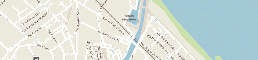 Mappa della impresa art' e' parrucchieri di mencaroni de casagrande r snc a SENIGALLIA