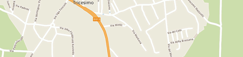 Mappa della impresa marini silvano a TRICESIMO