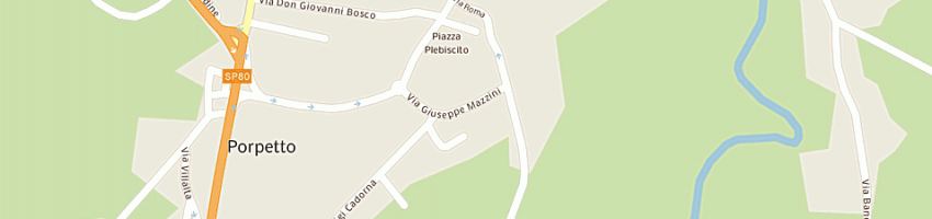 Mappa della impresa panificio di renzo dri e c snc a PORPETTO