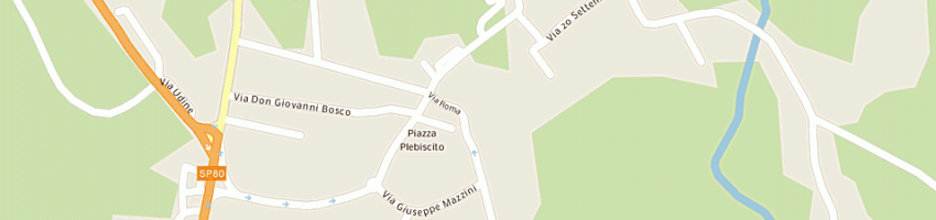 Mappa della impresa fioreria la fontanella a PORPETTO