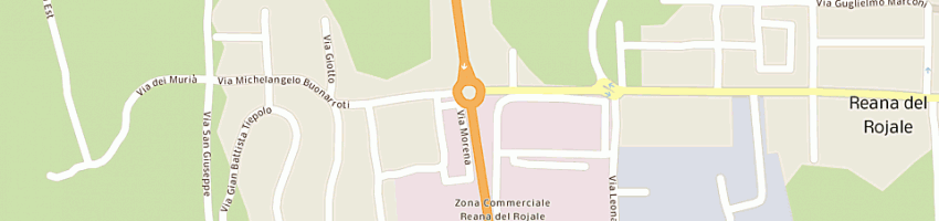 Mappa della impresa cumini auto srl a REANA DEL ROJALE
