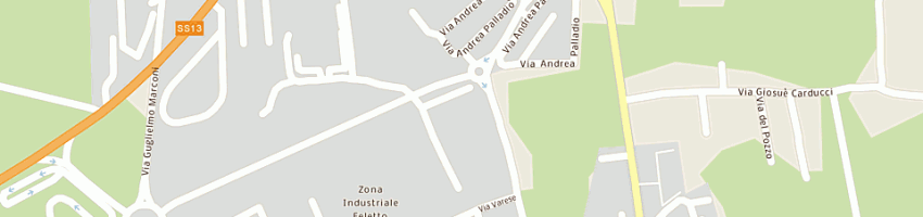 Mappa della impresa centro commerciale direz palladio a TAVAGNACCO
