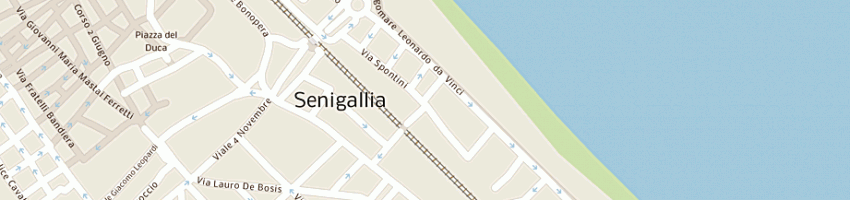 Mappa della impresa market del turista a SENIGALLIA