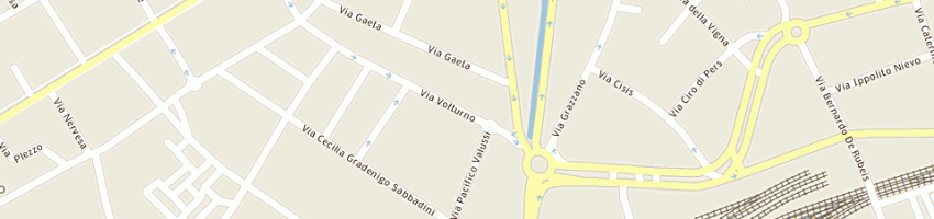 Mappa della impresa radio onde furlane a UDINE