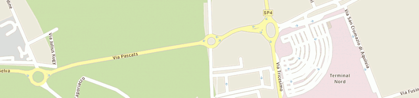 Mappa della impresa ds di del bianco rizzardo sandra a UDINE