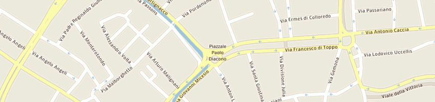 Mappa della impresa ledra stampa di zilli mario e c (snc) a UDINE