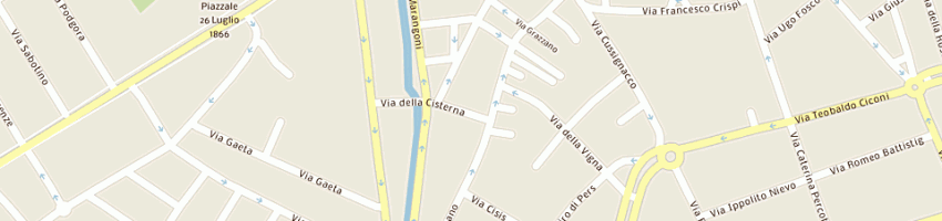 Mappa della impresa guardia di finanza a UDINE