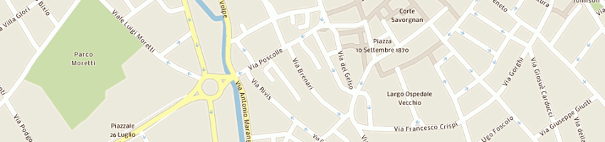 Mappa della impresa studio associato m toffoletti e c postregna a UDINE