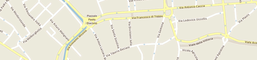 Mappa della impresa aspiag service srl a UDINE