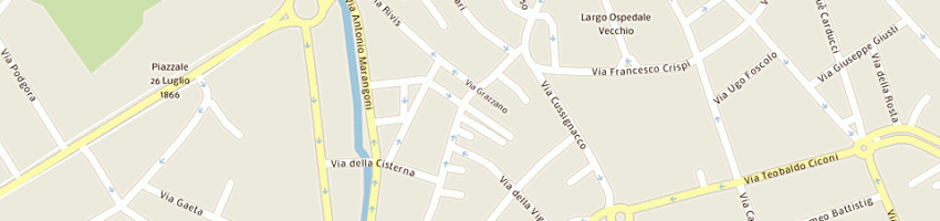 Mappa della impresa merluzzi giulio a UDINE