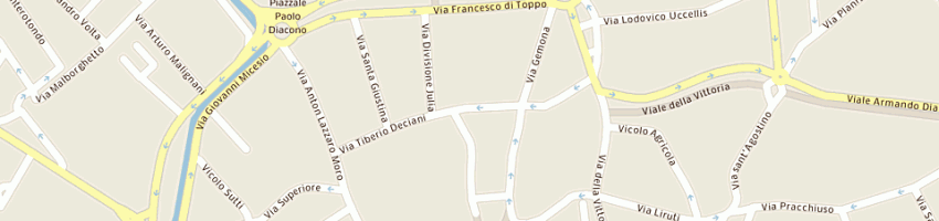 Mappa della impresa sorrentino luigi a UDINE