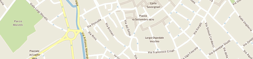 Mappa della impresa romano alessandro e c (snc) a UDINE