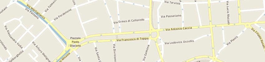 Mappa della impresa rocco erminio a UDINE
