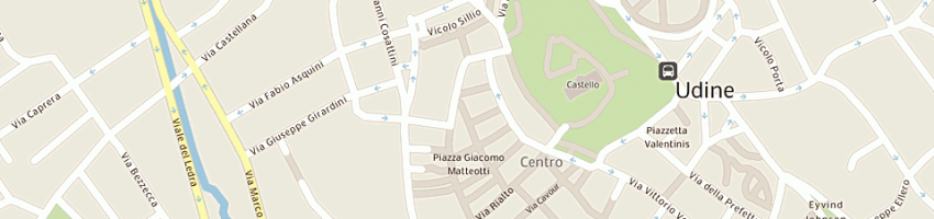 Mappa della impresa via pelliccerie (sas) a UDINE
