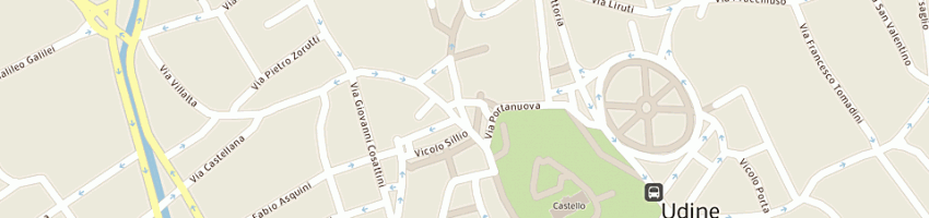 Mappa della impresa cantarutti giorgio a UDINE