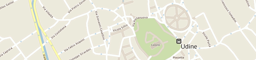 Mappa della impresa miani leonardo a UDINE