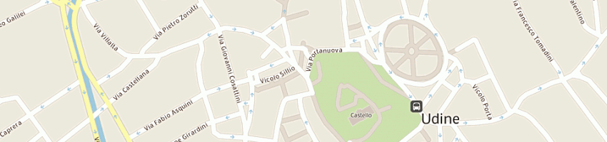 Mappa della impresa panificio pasticceria campana snc di d'antoni seba a UDINE