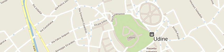 Mappa della impresa cacharel udine (sas) a UDINE