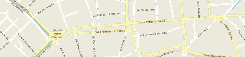 Mappa della impresa cesari mariangela a UDINE