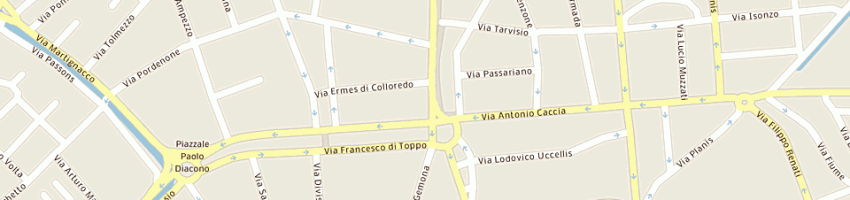 Mappa della impresa bar alpi di martinelli fortunato e c snc a UDINE