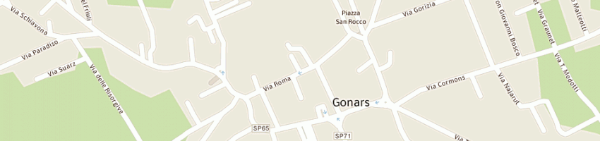 Mappa della impresa milanese franco a GONARS