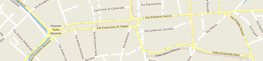 Mappa della impresa decomania a UDINE