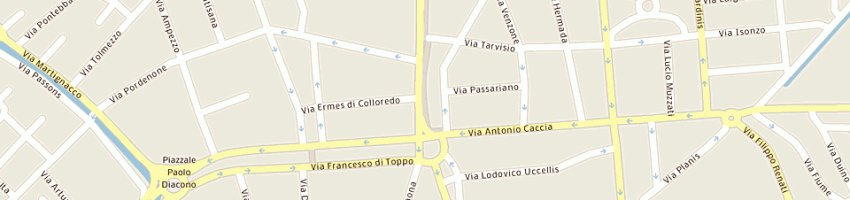 Mappa della impresa virgili sandro a UDINE