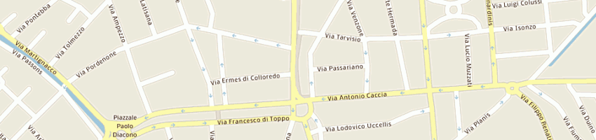 Mappa della impresa de gregorio roberto a UDINE