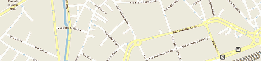Mappa della impresa osteria al canarino a UDINE