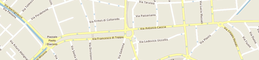 Mappa della impresa borghese alvaro a UDINE