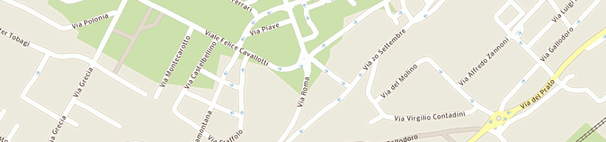 Mappa della impresa baby zerotre soc coop sociale a JESI