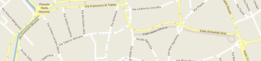 Mappa della impresa rollo marcello a UDINE