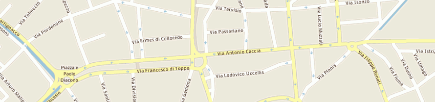 Mappa della impresa euroconsulting srl a UDINE
