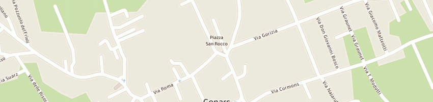 Mappa della impresa clm abbigliamento di gregorat carlo e c (snc) a GONARS