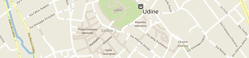 Mappa della impresa vuano luciana a UDINE