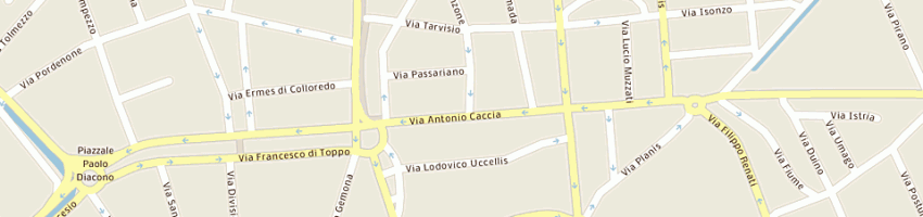 Mappa della impresa italiano espresso srl a UDINE